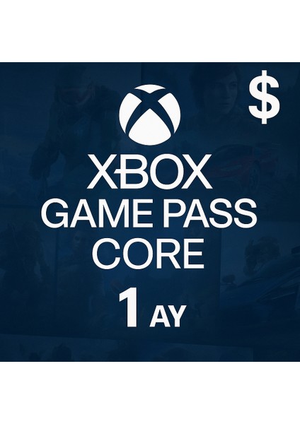 Xbox Game Pass Core 1 Aylık Usd