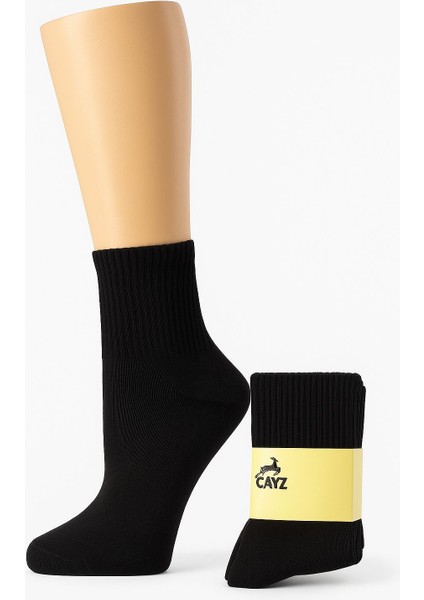 6 Çift Kadın Uzun Dikişsiz Tenis Çorap - Siyah,beyaz,gri