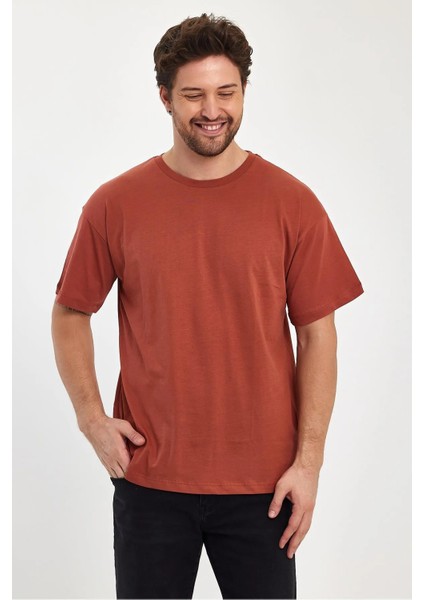 Erkek Compact Penye Oversiz Tişört