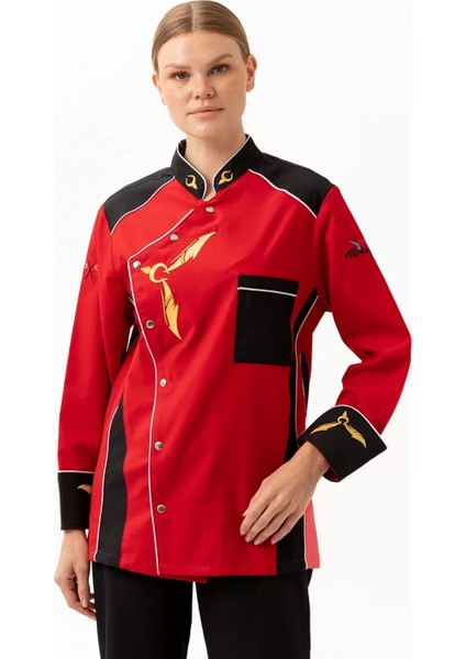 Aşçı Ceketi 75 Polyester Crenata Şef Şık Nefes Alabilir Mutfak Kullanımı Için modelleri