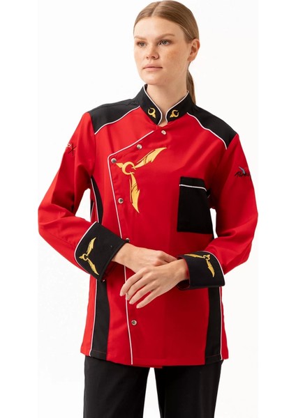 Aşçı Ceketi 75 Polyester Crenata Şef Şık Nefes Alabilir Mutfak Kullanımı Için fırsatları