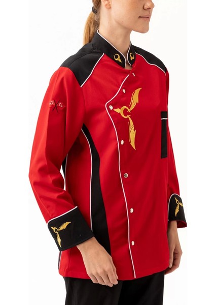 Aşçı Ceketi 75 Polyester Crenata Şef Şık Nefes Alabilir Mutfak Kullanımı Için indirimleri