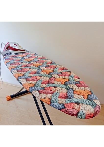 Ütü Masası Kılıfı Keçeli Büyük Boy Ipli Stoperli 5d Özel Kumaş 55X140CM Twist