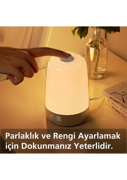 Gün Doğumu Simülasyonlu Çalar Saat Rgb Gece Lambası Dokunmatik Kontrol, Zamanlayıcı, Otomatik Kapanma, Enerjik Uyanış Için Alarm Saati