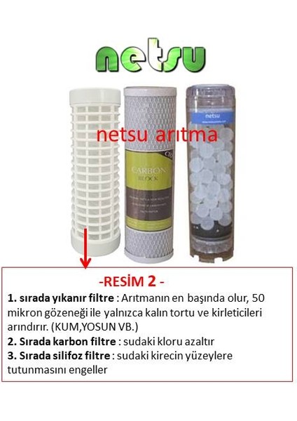 Daire, Bina Girişi Su Arıtma 3 lü yedek Filtresi, kireç önleyici, silifoz modelleri