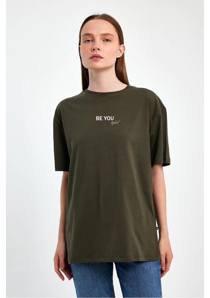 Kadın Baskılı Oversize T-Shirt fiyatları