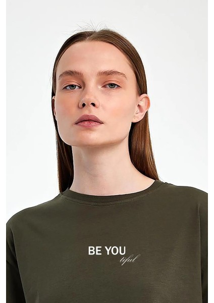 Kadın Baskılı Oversize T-Shirt modelleri