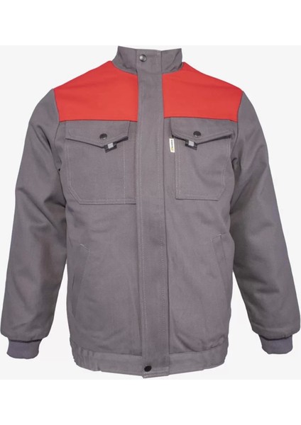 Kışlık Iş Montu Grikırmızı Pamuklu Polar Astarlı Nigra Tasarım fiyatları