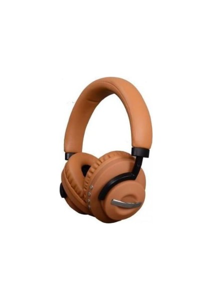 Abk08 Bluetooth 5.3 Kulak Üstü Kulaklık Kahverengi | Hi-Fi Stereo, Sd Kart, Usb-C, Hd Görüşme