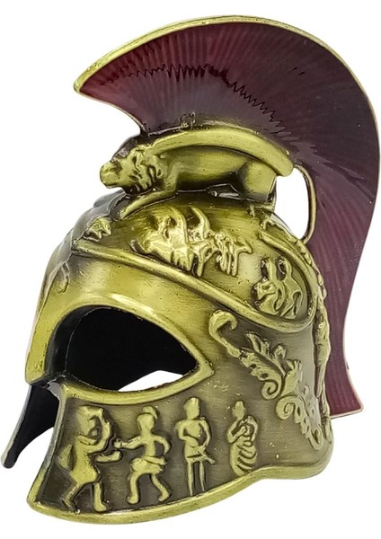 Metal Gold Leonidas Sparta Miğferi Biblo 10 cm