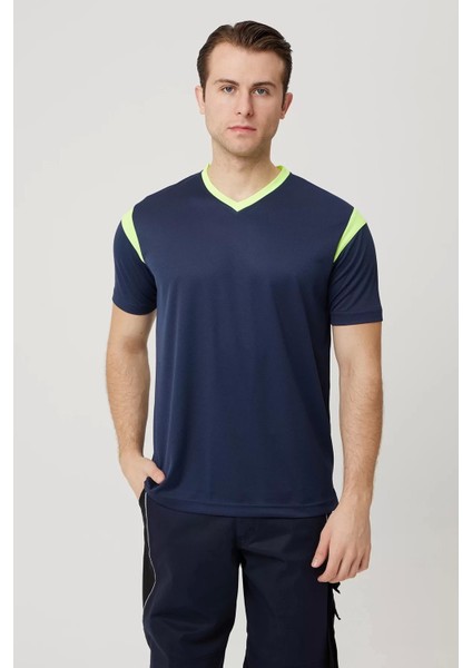 Erkek V Yaka Nefes Alan Tshirt Allium Tişört Alabilir Esnek Şık Iş Günlük Için fiyatları