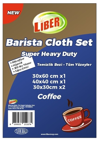 Barista Cloth Set 4'lü Paket modelleri