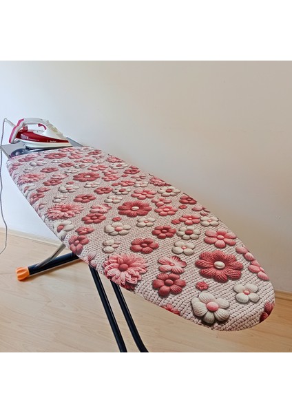 Ütü Masası Kılıfı Keçeli Büyük Boy Ipli Stoperli 5d Özel Kumaş 55X140CM Bloom