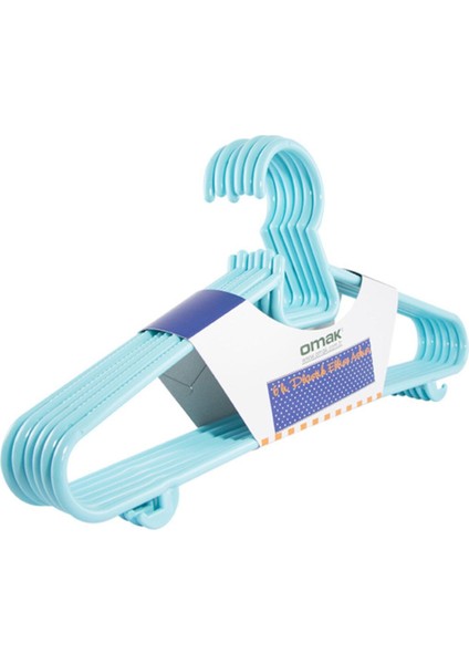 6'lı Esnek Plastik Elbise Askısı, Dolap Için Kullanışlı ve Dayanıklı Set