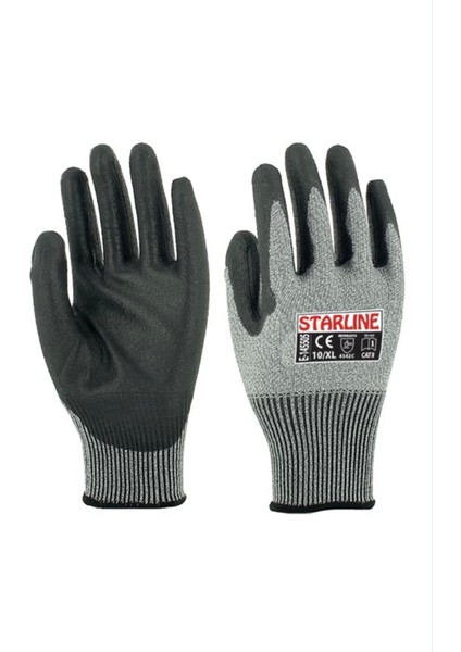 Starline Kesilmeye Direncli Poliüretan Kaplama Isi Eldiveni 145505 Ce Dirençli Kaplamalı