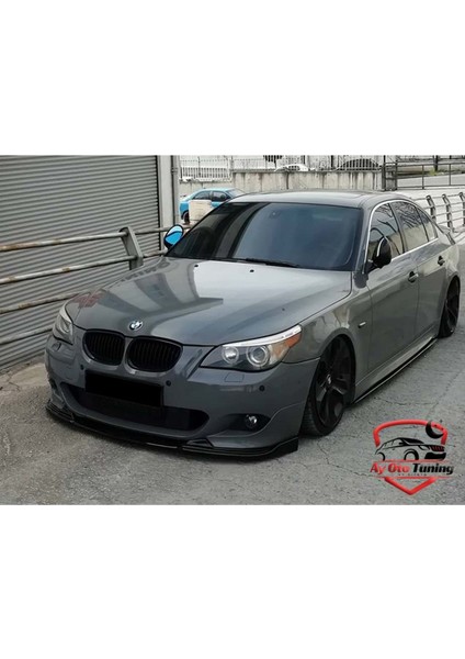 Bmw E60 - M Technic - Hamann - Flaplı Ön Tampon Ön Lip - Piano Black Vakum (2003-2010)