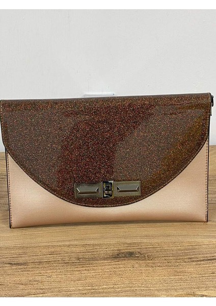 00-02 Renk: Simli Iki Renk Abiye,nişan,düğün El ve Omuz Kadın Çantası