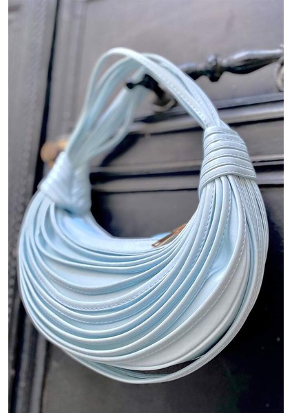 Y5964 Renk: Bebe Mavisi Kadın Biyeli Omuz ve Kol Çanta fiyatları