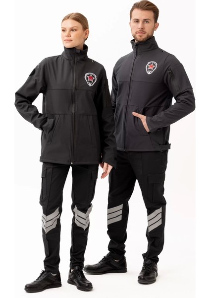 Kışlık Iş Güvenliği Softshell Mont Kıyafetleri Rüzgar Geçirmez Nefes Alabilen Montu fiyatları