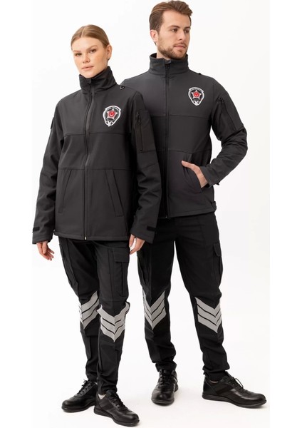 Kışlık Iş Güvenliği Softshell Mont Kıyafetleri Rüzgar Geçirmez Nefes Alabilen Montu modelleri