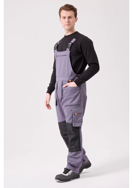 Erkek Gabardin Bahçıvan Tulum Isg Baccata Iş Güvenliği Kot Salopet Denim Çok Cepli fırsatları