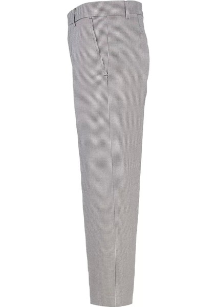 Erkek Klasik Desenli Pantolon Gribeyaz Kazayağı Flato Cepli Iş fırsatları