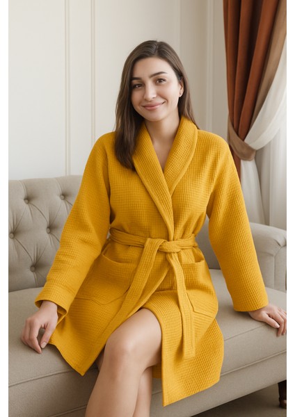 Pike Bornoz , Sabahlık Bornoz , Waffle Pike Bornoz ,unisex Pike Bornoz,hamam Sauna Bornoz