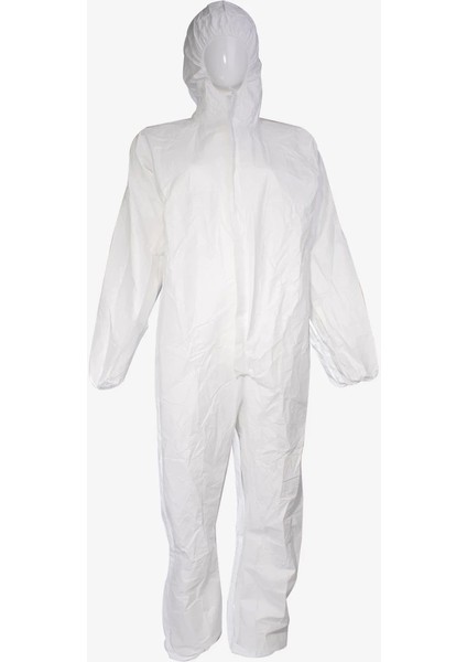 Tek Kullanımlık 55GR. Laminasyonlu Beyaz Tulum Boya Kimya Tamirat Işlerinde