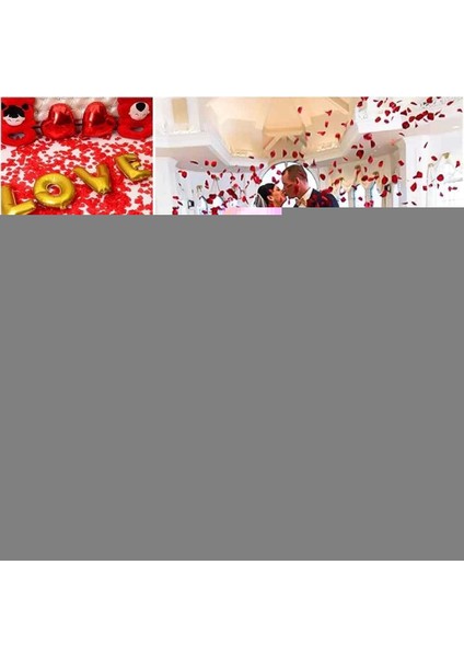 Kırmızı Renk Gül Yaprağı Şekilli Konfeti – 1 Paket 100 Adet fırsatları
