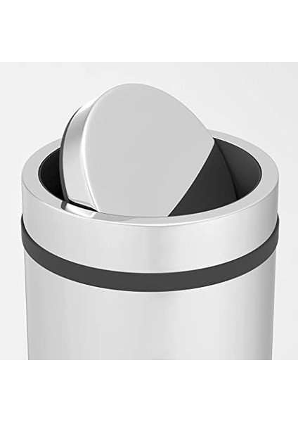 Premium Serisi Pratik Döner Kapaklı 16 Litre Mutfak/banyo Çöp Kovası Paslanmaz Krom, 16L fiyatları