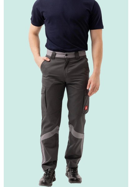 Erkek Iş Pantolonu Çok Cepli Dayanıklı Gabardin Kumaş Pyrus Rahat Ergonomik Tasarım