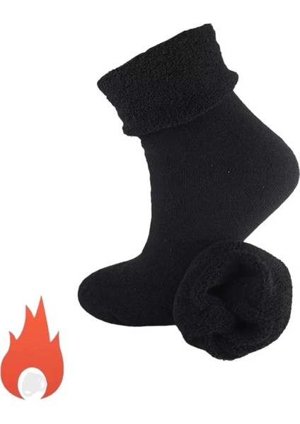Kışlık Sıcak Tutucu Yünlü Çorap Kalın Tabanlı Termal Iç Havlu fiyatları