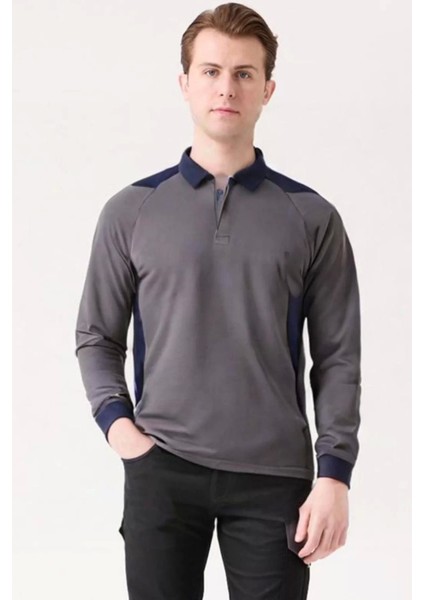 Polo Yaka Sweatshirt 100 Pamuk Kışlık Flora Rahat Kesim Pamuklu Günlük Iş Kullanımı Için fiyatları