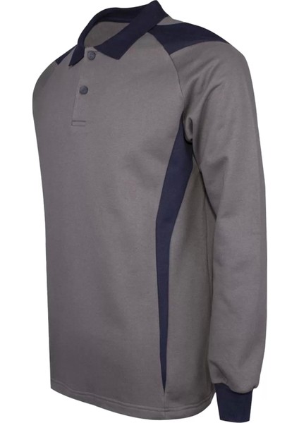 Polo Yaka Sweatshirt 100 Pamuk Kışlık Flora Rahat Kesim Pamuklu Günlük Iş Kullanımı Için fırsatları