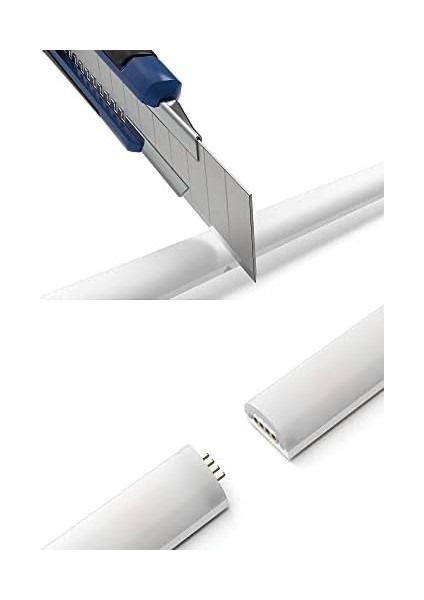 Hue Gradient Renkli Akıllı LED Şerit Aydınlatma, 2m, 16 Milyon Renk ve Renk Geçişli modelleri