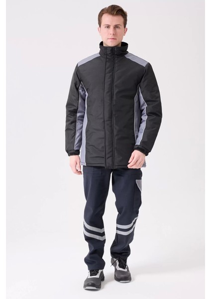 Kışlık Su Geçirmez Işçi Parkası Urtica Parka Rüzgar Sıcak Tutucu Astar Günlük Iş Kullanımına modelleri