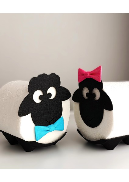 Sevimli Kuzular Tuvalet Kağıtlığı (Banyo & Wc Dekorasyon Ürünü) modelleri