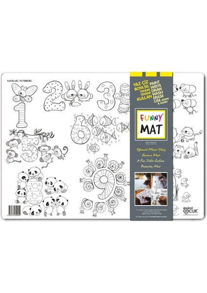 Funny Mat - Sayılar - Küçük 33,5X48CM