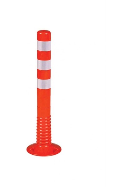 Trafik Güvenliği Esnek Delinatör Direği Reflektörlü UT2501 Şerit Ayırıcı Yere Monte