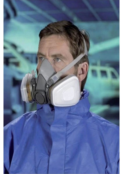 3m Yarım Yüz Maske 6200 Solunum Koruyucusu Ayarlanabilir Koruyucu Askılı Endüstriyel modelleri
