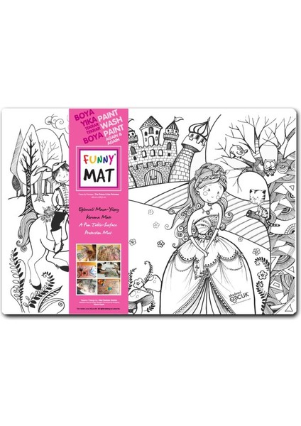 Funny Mat - Prens ile Prenses - 33,5X48CM