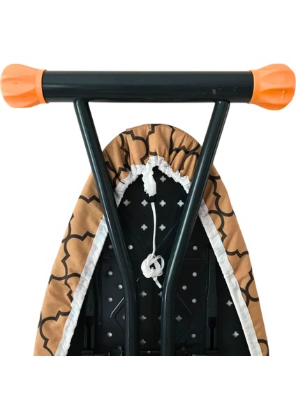 Ütü Masası Kılıfı Keçeli Büyük Boy Ipli Stoperli 55X140CM Damask Caramel