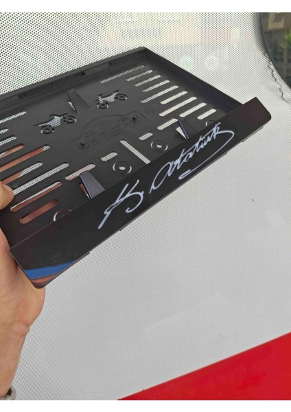 Motosiklet Plakalık Atatürk Imzalı