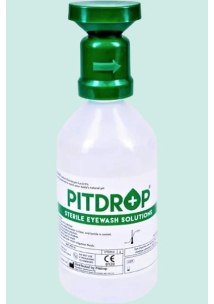 Pitdrop 500ML Steril Göz Yıkama Solüsyonu Iş Güvenliği Için Hızlı Temizliği Pit Drop