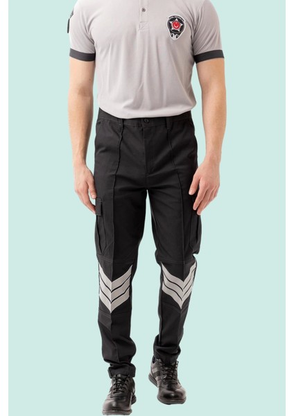 Unisex Güvenlik Pantolonu Yansıtıcı Detay Münih Görevlisi