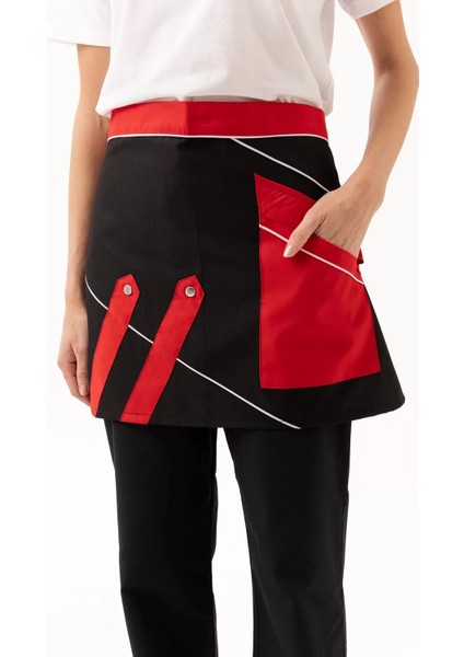 Servis Önlüğü Kırmızısiyahbeyaz Iş Güvenliği Laurus modelleri