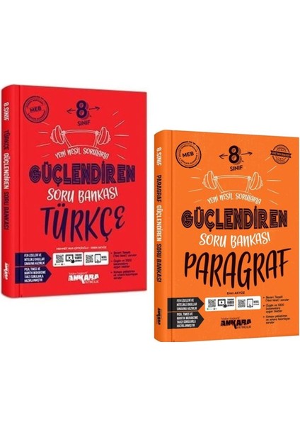 Ankara 2025 8. Sınıf Türkçe Paragraf Güçlendiren Soru Seti 2 Kitap
