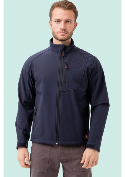 Erkek Kışlık Su Geçirmez Softshell Mont Salina Itici Rüzgar Outdoor