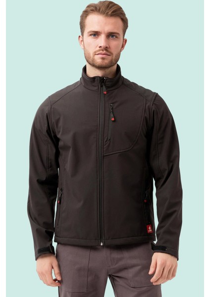 Erkek Kışlık Su Geçirmez Softshell Mont Salina Itici Rüzgar Outdoor