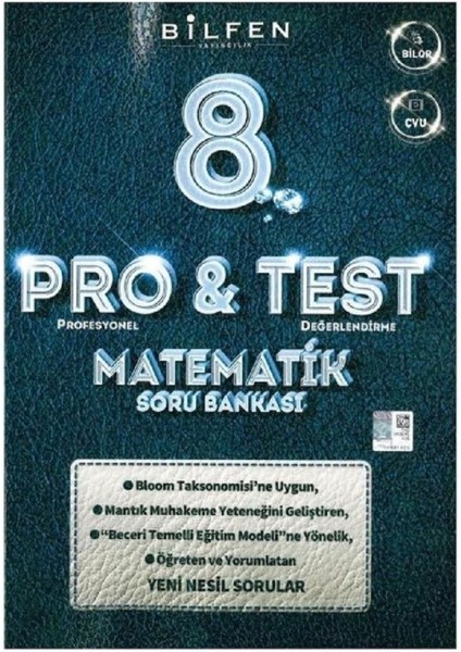 Bilfen Yayınları 8. Sınıf Matematik Pro&test Soru Bankası
